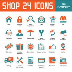 Shop 24 Vector Icons