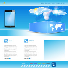 Website, Mobile Background