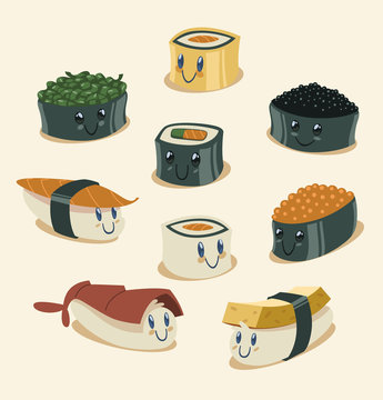 Sushi characters