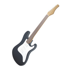 Realistic bass on white background.