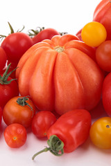 close up on fresh tomato