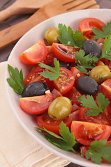tomato salad with herbs