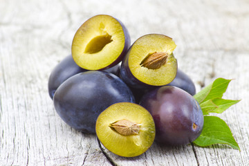 fresh plums