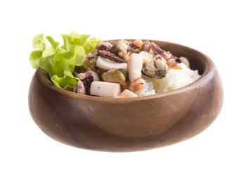 rice with seafood