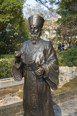 Statue of the Jesuit Matteo Ricci in Macau, China.