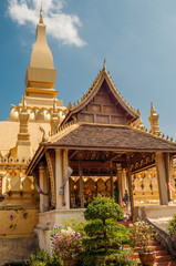 Obraz premium Pha That Luang in Vientiane City