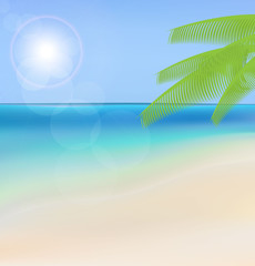 Beach vector background