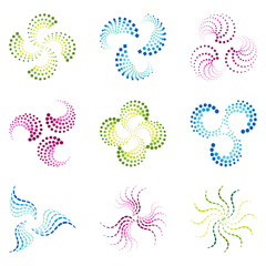 Creative design circle and round symmetric elements