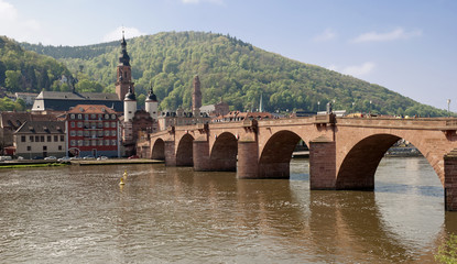 Obraz premium Alte Brücke von Heidelberg am Neckar