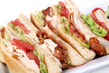 real chicken club sandwich