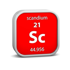 Scandium material sign