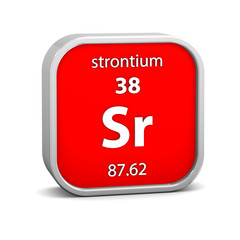 Strontium material sign