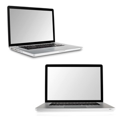 Laptop isolated on white background