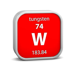 Tungsten material sign