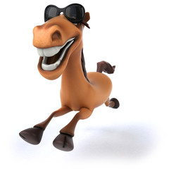 Naklejka premium Fun horse