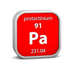 Protactinium material sign
