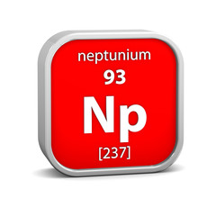 Neptunium material sign