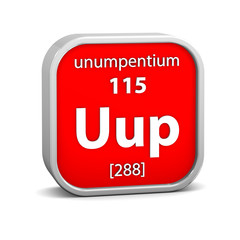 Unumpentium material sign