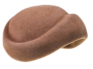 felt brown bonnet