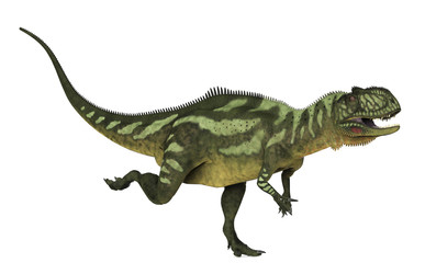 Yangchuanosaurus running side view