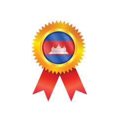 Cambodia medal flag