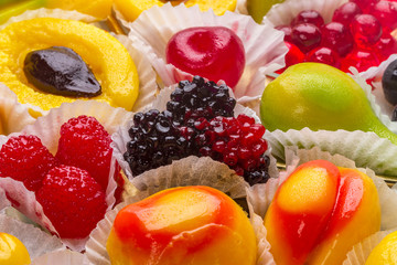 Background of fruit marmalade