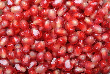 Background pomegranate seeds