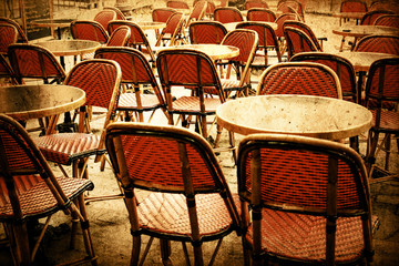 old-fashioned Cafe terrace