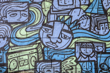 Obraz premium Gesichter gemalt