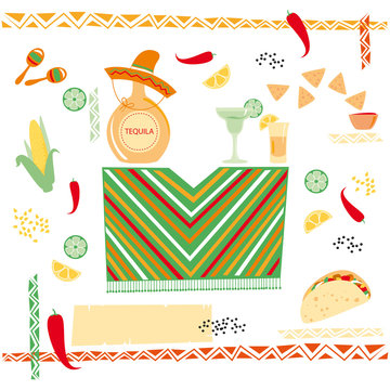 illustration, mexican cuisine