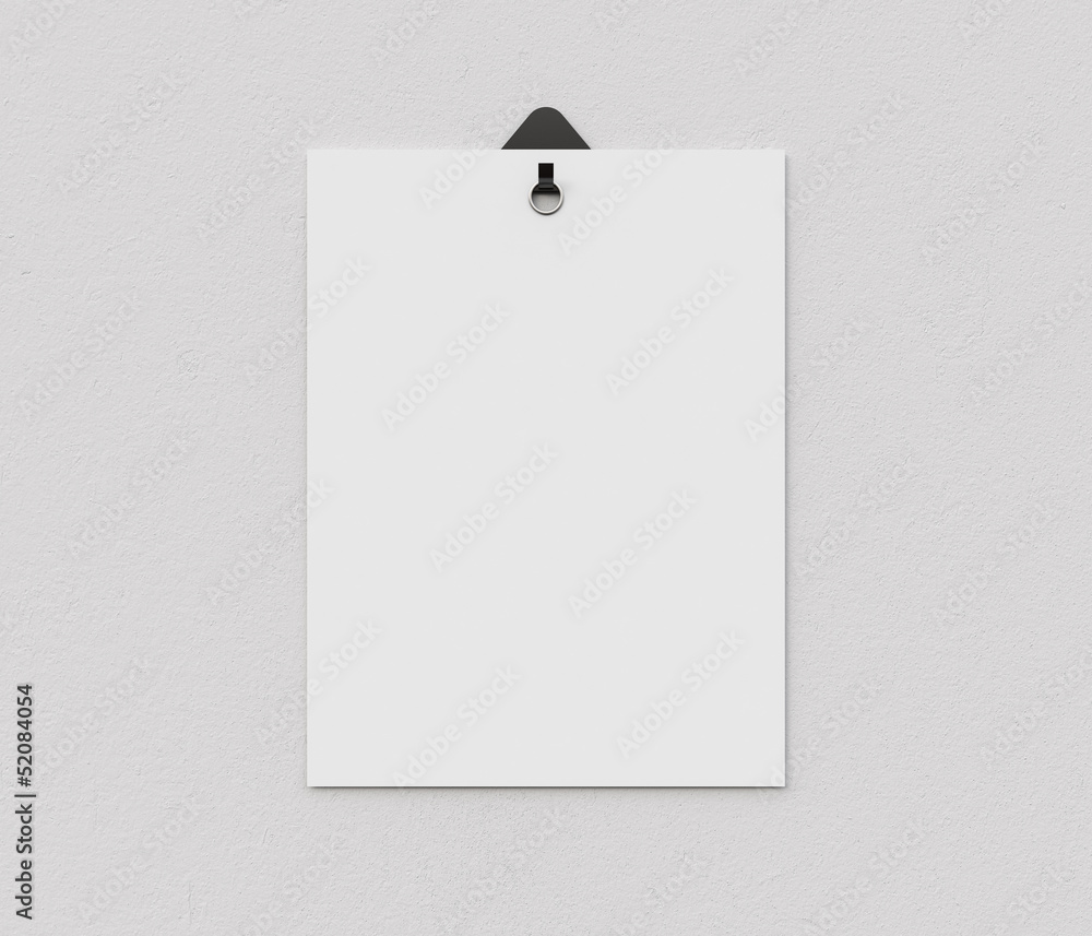 Sticker blank poster