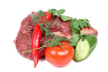 Meat and vegetables