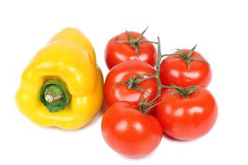 Tomatoes and pepper