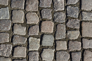 Old sett paving
