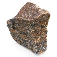 granite brown stone isolated on white background (in my portfoli