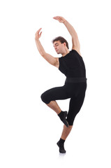 Fototapeta premium Dancer isolated on the white background