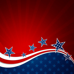 Vector Illustration of an Independence Day Design - 52089639