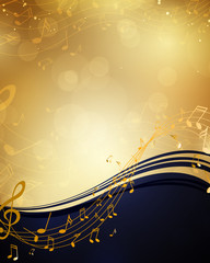 Vector Background with Music notes