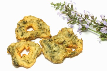 Delicious sage fritters