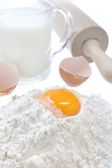 Egg and flour