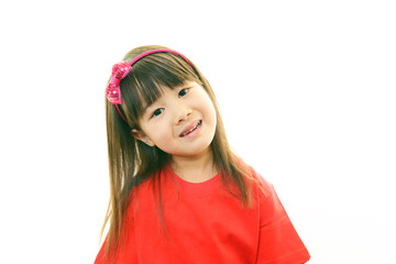 笑顔のかわいい女の子