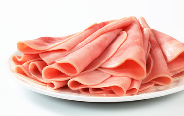 Thinly sliced ham