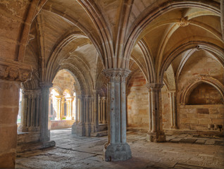 Fototapeta na wymiar medieval cloister