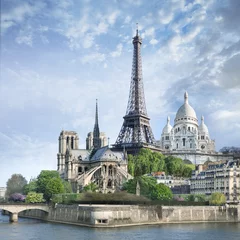 Tuinposter Panoramisch Parijs © PUNTOSTUDIOFOTO Lda