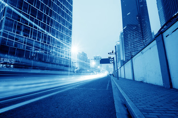 Fototapeta na wymiar moving car with blur light