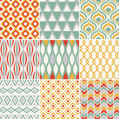 retro seamless abstract geometric pattern