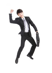 Businessman jump