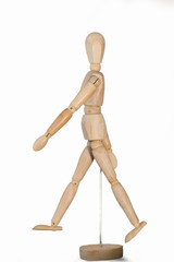 wooden mannequin, beige wooden jointed mannequin act walking