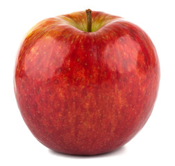 Ripe red apple iIsolated on white background
