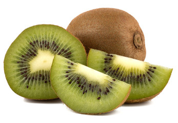 Kiwi fruit isolated on  white background